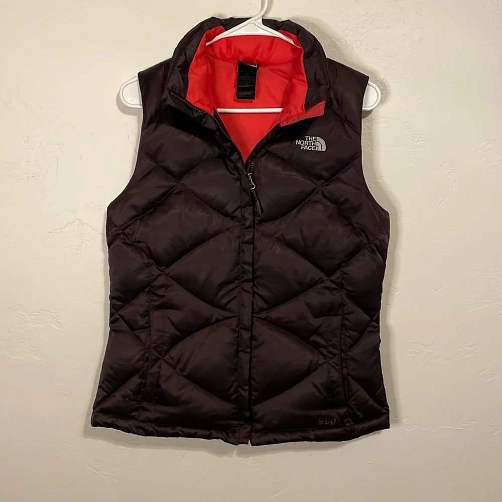 The North Face Women's Black Vest with Red Lining